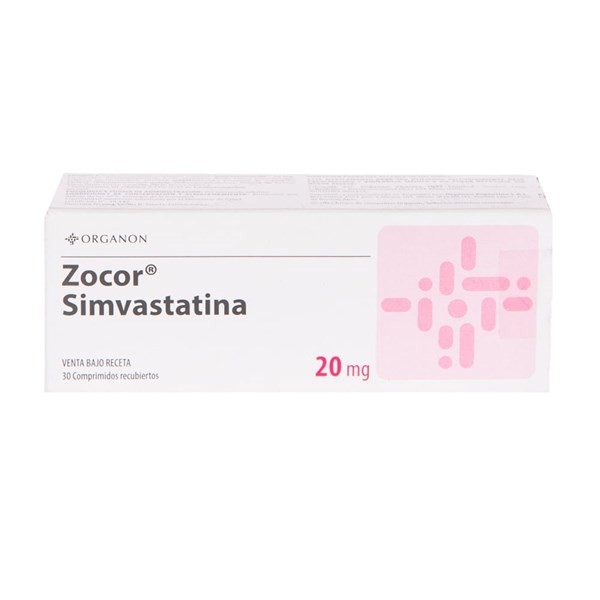Organon Arg Zocor Simvastatin 20 Mg x 30 Comp #1