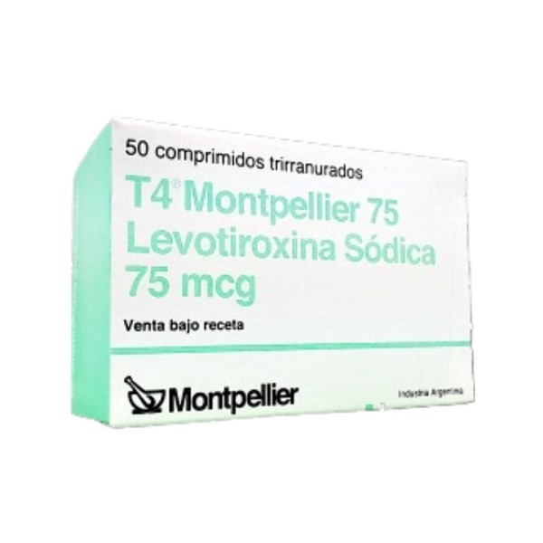 T4 Montpellier 75 75 Mcg Levotiroxina x 50 Comp #1