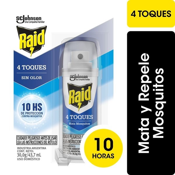 Raid Aerosol Mata Mosquitos Sin Olor 43.7 ml