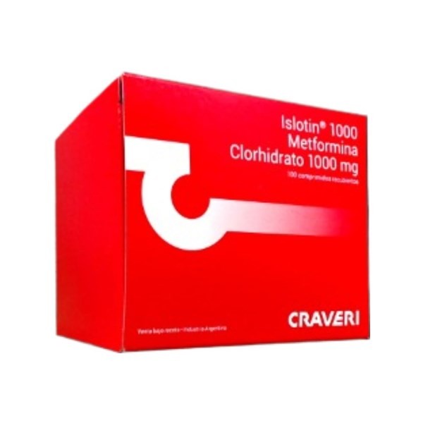 Craveri Islotin 1000 1000 Mg + Metformina x 100 Comp Recubiertos #1