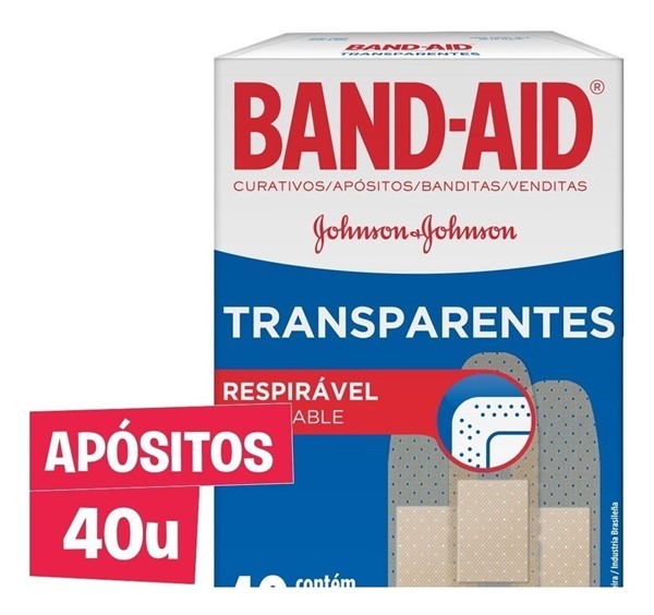 Band Aid Apósitos Adhesivos Transparentes (40 Unidades)