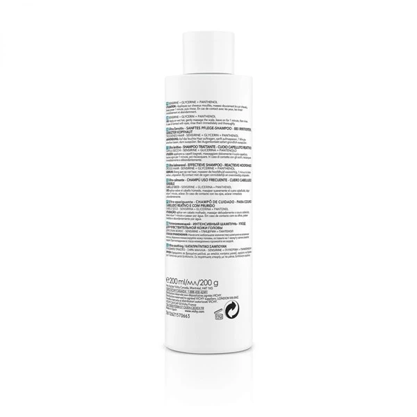 Vichy Dercos Shampoo Ultracalmante Para Cabello Seco 200 ml alt