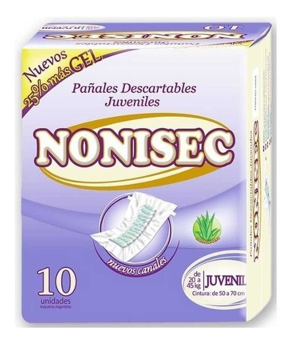 Nonisec Pañales Juveniles (10 Unidades)