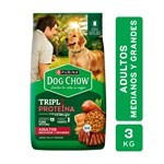 Alimento Para Perro Dog Chow m l Triple Protein 6 Ar 3 kg #1