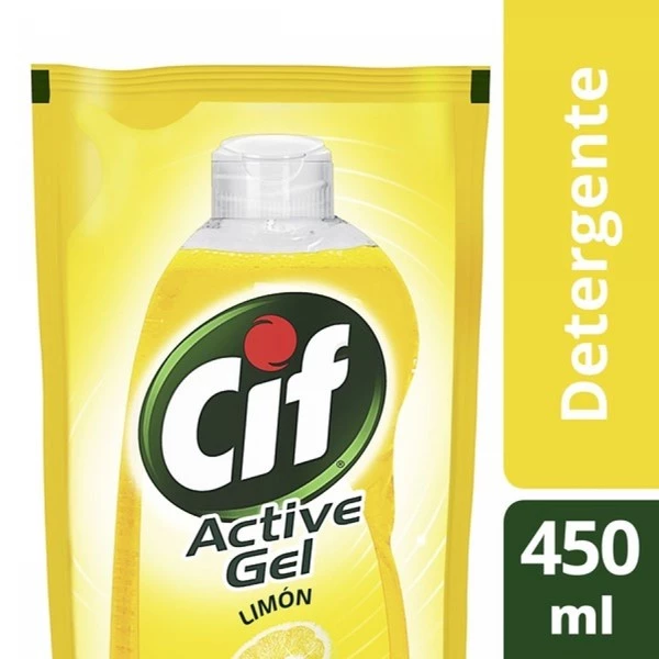Cif Detergente Active Gel Antibacterial Doypack 450 Ml