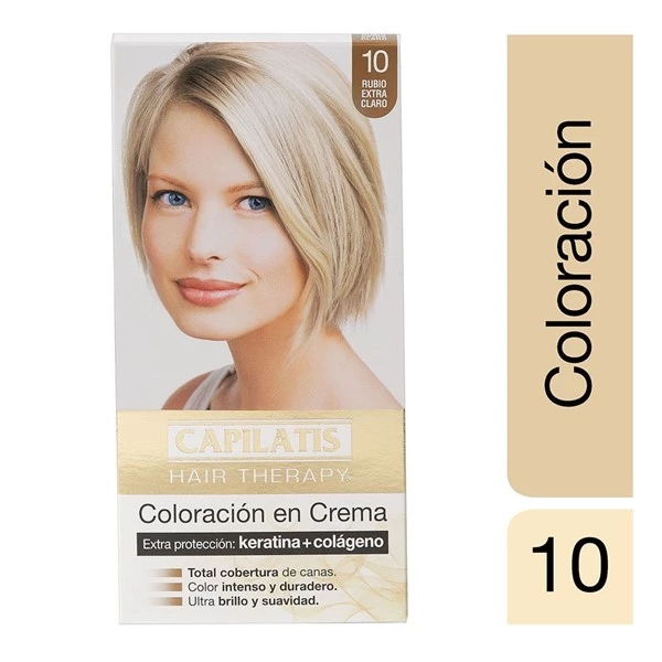 Capilatis Kit Coloración en Crema Rubio Extra Claro N°10