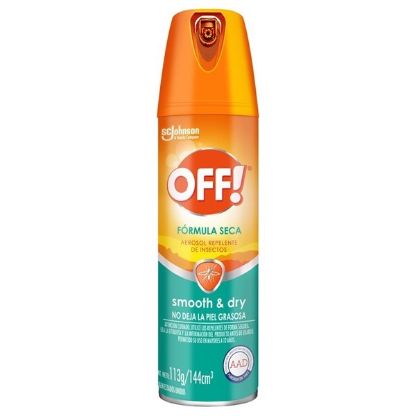 Repelente Para Mosquitos Off! Smooth & Dry Aerosol 114cc alt