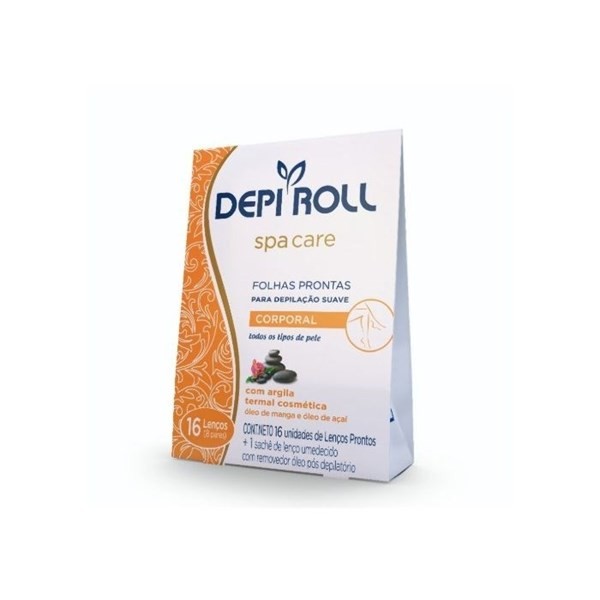 DEPI-ROLL Bandas Depilatorias Corporales Spa Care | 16 unidades