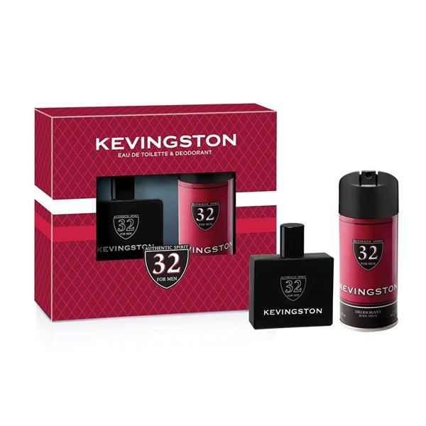 Estuche Kevingston 32 Rojo Eau de Toilette x 50 ml + Desodorante x 60 ml