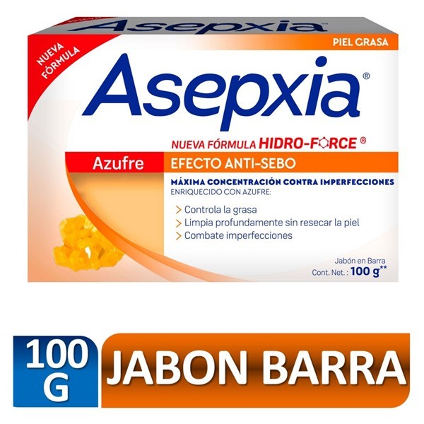Asepxia Jabón Azufre 100 gr