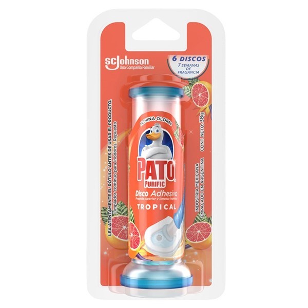 Discos Adhesivos Para Inodoro Pato Tropical Repuesto 38gr alt