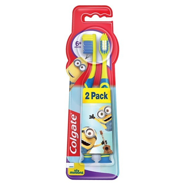 Colgate Cepillo Dental Smiles Minions 6+ Años 2 Unidades Promo Precio Especial alt