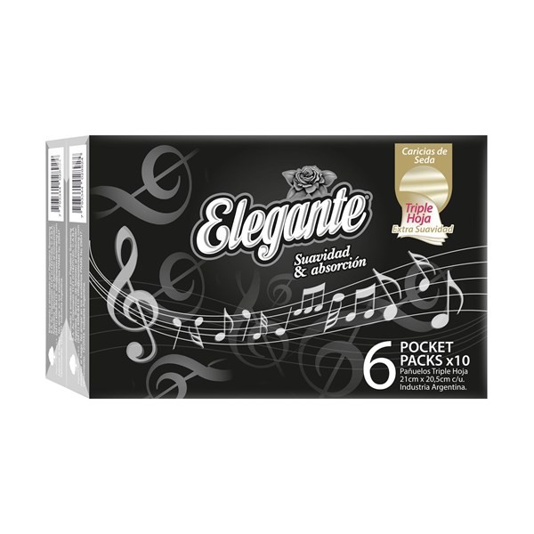 Pañuelos Descartables Elegante Pocket X6 10 Uni #1
