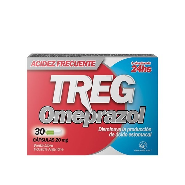 Treg |  30 comprimidos |  Omeprazol 20 mg