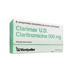 Montpellier Clarimax Ud 500 Mg Claritromicina x 8 Comp. Recubiertos #1