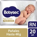 Babysec Pañales Super Premium Recien Nacido 20 Unidades #1