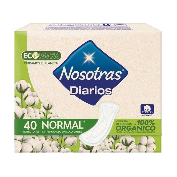 Nosotras Protectores Diarios Orgánico (40 Unidades) alt