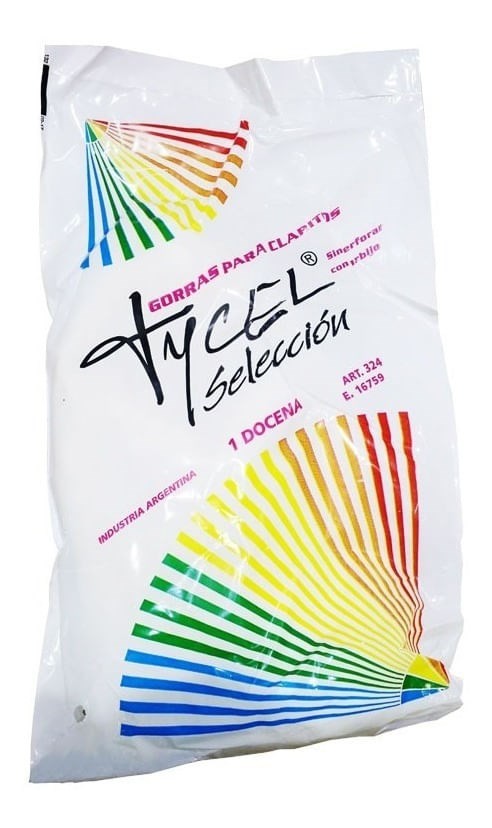 Tycel Gorros Para Claritos Sin Perforar Con Barbijo 12U