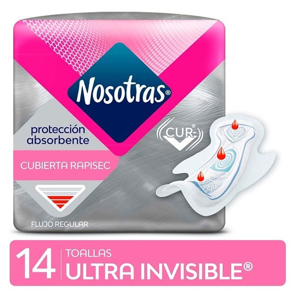 Toallita Nosotras Ultra Invisible Rapisec 14U #1
