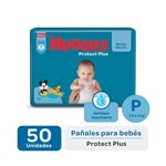Pañales Huggies Talle P Protect Plus 50 uni #1