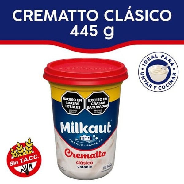 Queso Untable Milkaut Crematto Clásico 445 g #1