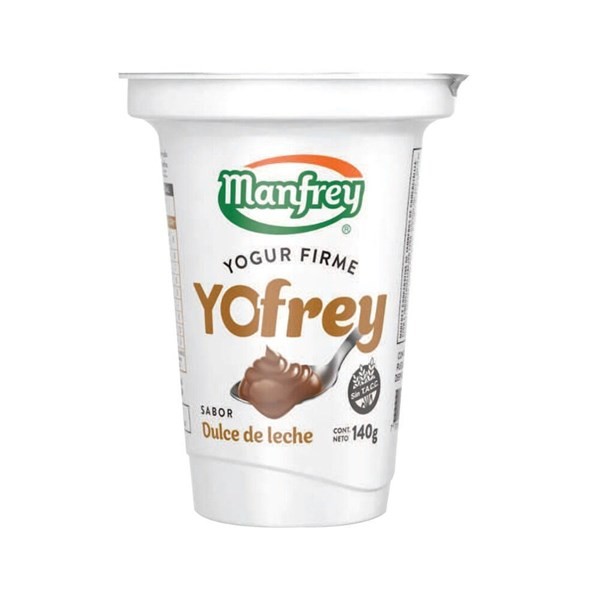 Yogur Firme Manfrey Dulce de Leche 140 g. #1