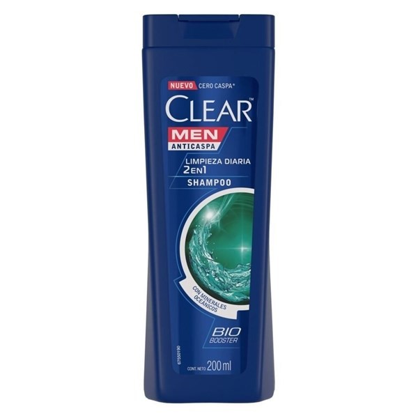 Shampoo 2 en 1 Anticaspa Clear Limpieza Diaria 200 ml alt