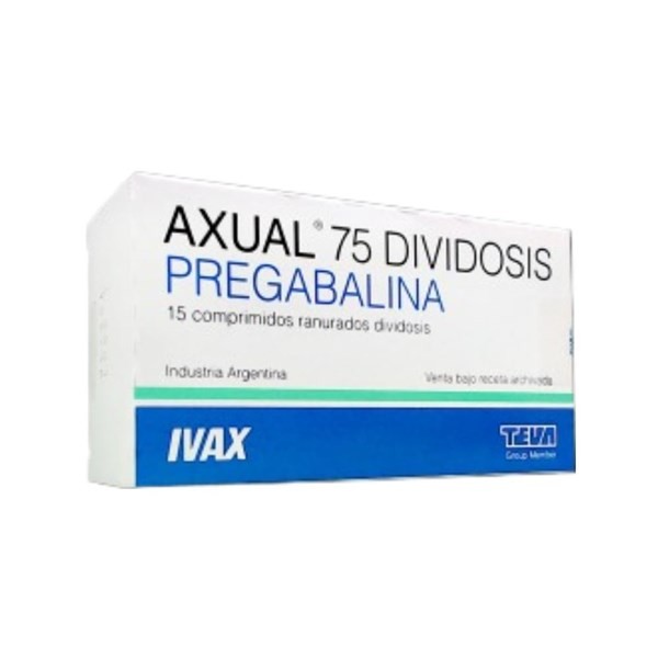 Teva Axual Pregabalina 75 Mg x 15 Comp #1