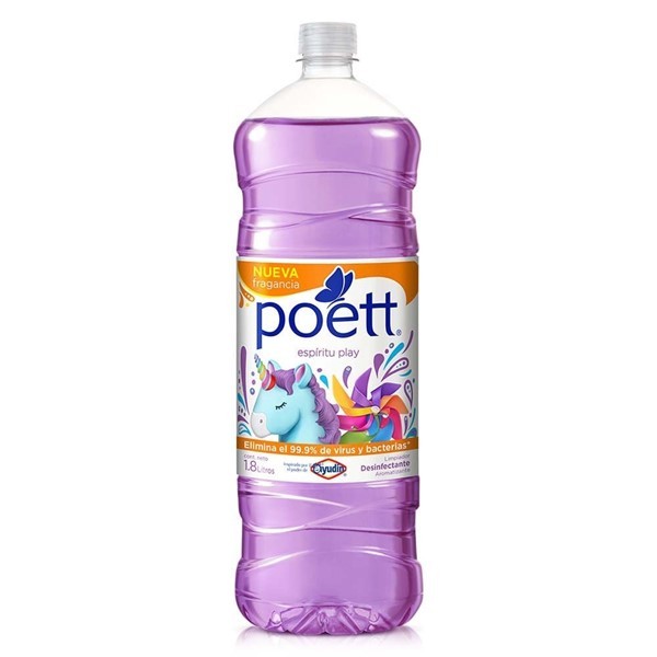 Limpiador Desinfectante De Pisos Poett Espíritu Play 1.8 L alt