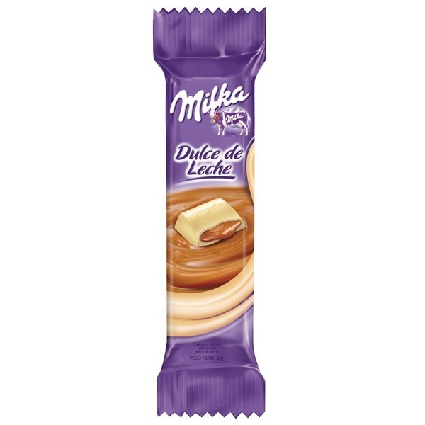 Chocolate Milka Blanco Con Dulce De Leche 67,5 Gr