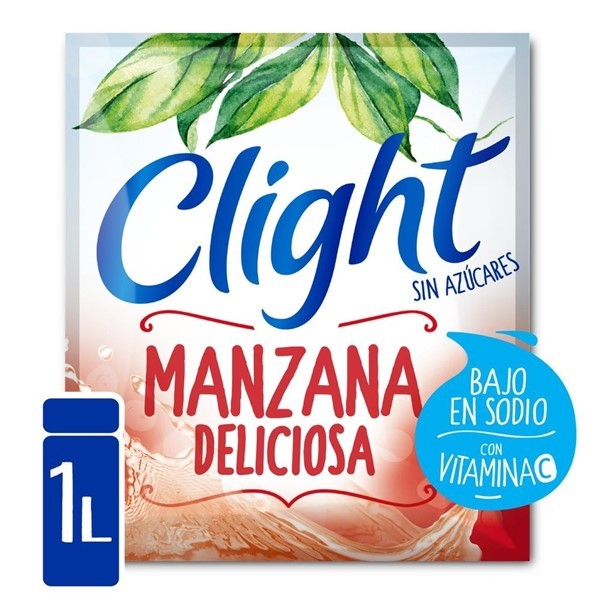 Jugo En Polvo Clight Manzana Deliciosa 7 Gr alt