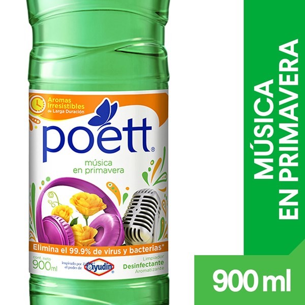 Poett Limpiador Líquido Pisos Música En Primavera