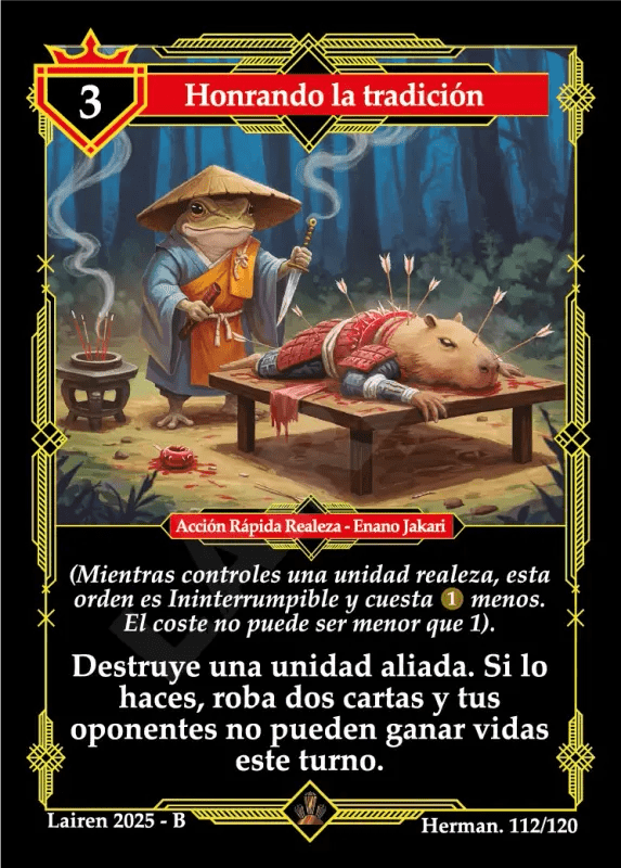 112 Honrando La Tradición - Coste 3 #1