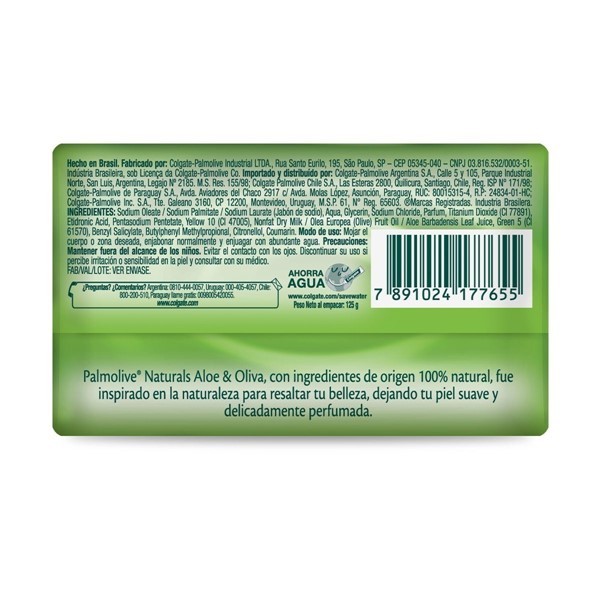 Palmolive Jabon Naturals Oliva Y Aloe 125 Gr alt