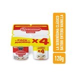 Genérico Yogur Entero Batido La Serenísima De Vainilla Clásico X 4 120 Grs #1