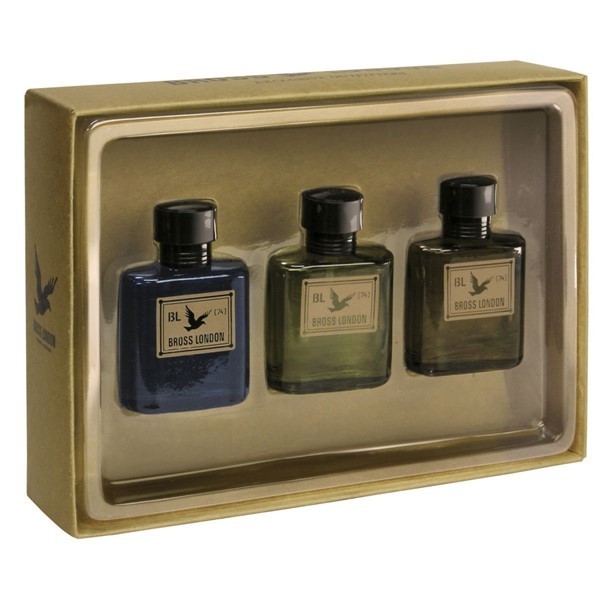 Bross London Estuche Mini Clasic Blue Warrior Edt 15 ml x 3 Unidades Estuches #1