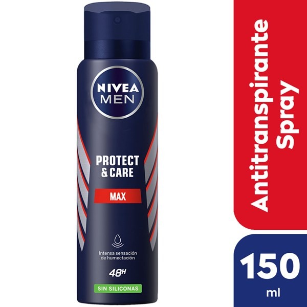 Desodorante Antitranspirante Nivea Men Protect & Care Max Sin Siliconas 150 ml.