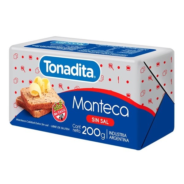 Manteca Tonadita Sin Sal 200 grs #1