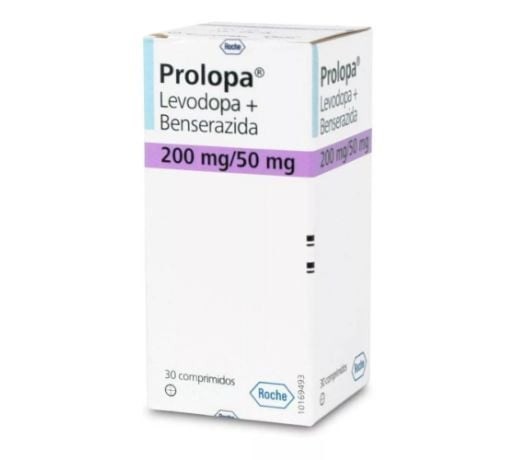 Prolopa 200mg/50mg | 30 comprimidos | Levodopa + benserazida #1