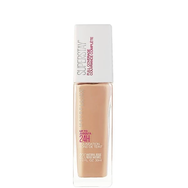 Maybelline Base De Maquillaje Super Stay 24hs Full Coverage 30ml | 220 Beige Natural