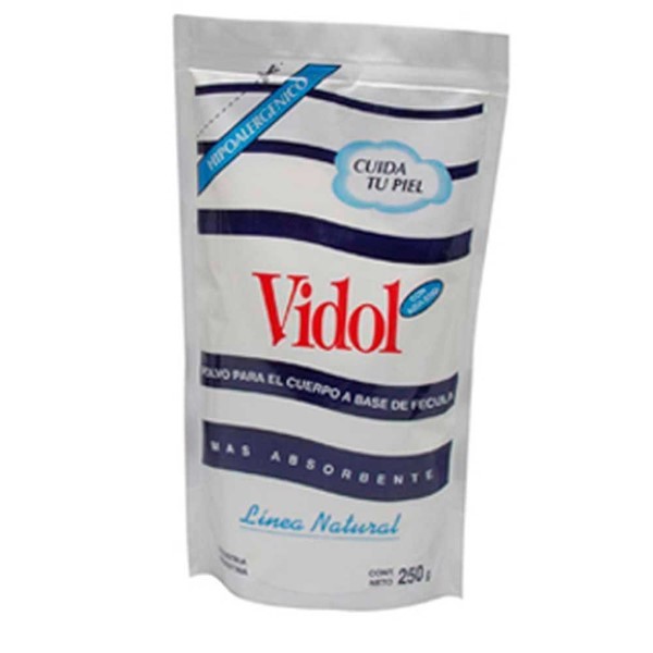 Vidol Fécula Corporal Hipoalergénica Doy Pack 250g #1