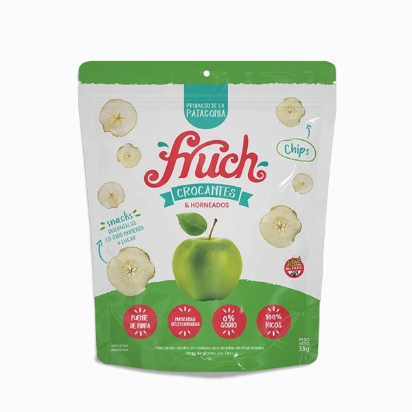 Manzanas Verdes Fruch Endulzadas Y Deshidratadas x 35 g #1