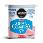 Yogur Descremado Gran Compra Sabor Frutilla 120 G. #1