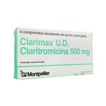 Montpellier Clarimax Ud 500 Mg Claritromicina x 4 Comp Recubiertos #1