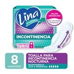Lina Toalla Incontinencia Nocturna Con Alas 8 (Unidades) #1
