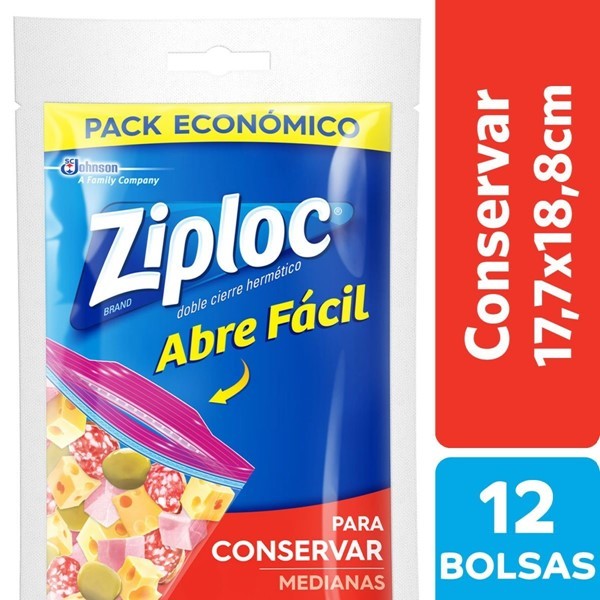 Ziploc Bolsa Conservadora Mediana 12 Unidades alt