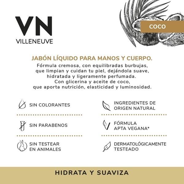 Vn Jabón Líquido Con Aceite de Coco alt
