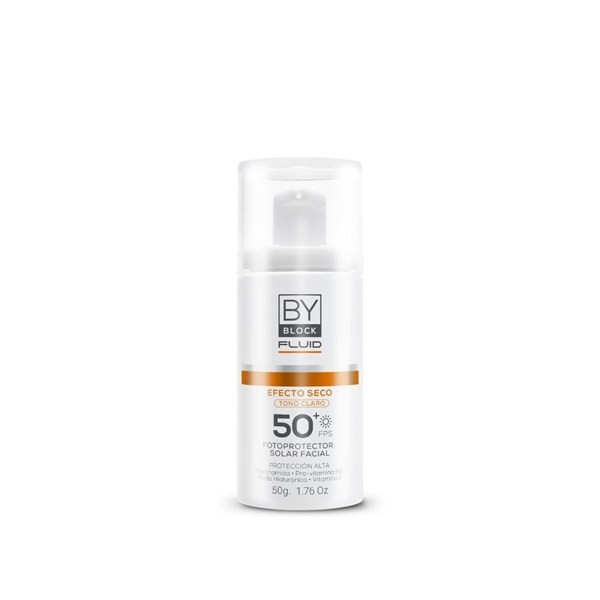 By Derm Protector Fluid Color Tono Claro Efecto Seco Fps50 50 gr