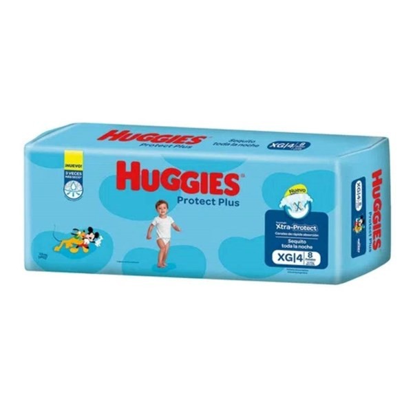 Pañales Huggies Protect Plus Xg x 8 U #1