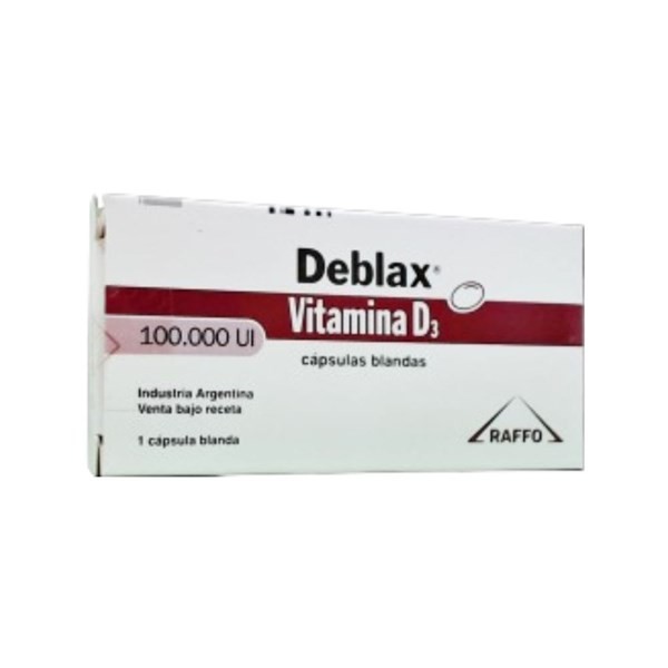 Raffo Deblax Vit D3 x 1 Cáps Blanda